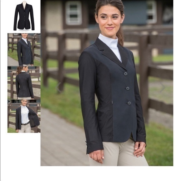 R.J Classics Jackets & Blazers - R.J Classics Harmony Mesh Show Coat Navy 14R
